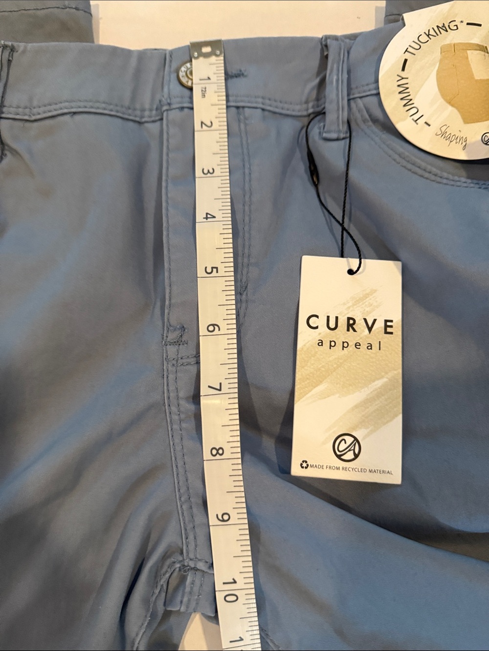 Curve Appeal Tummy Tucking Technology Stretch Pants — Slate Blue - Picture 5 of 8